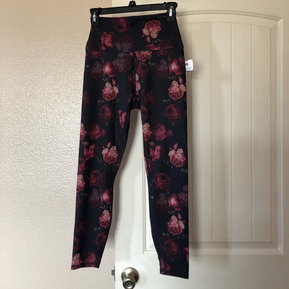 RBX 3 Piece Floral Rose Active Wear Set - Picture 2 of 15